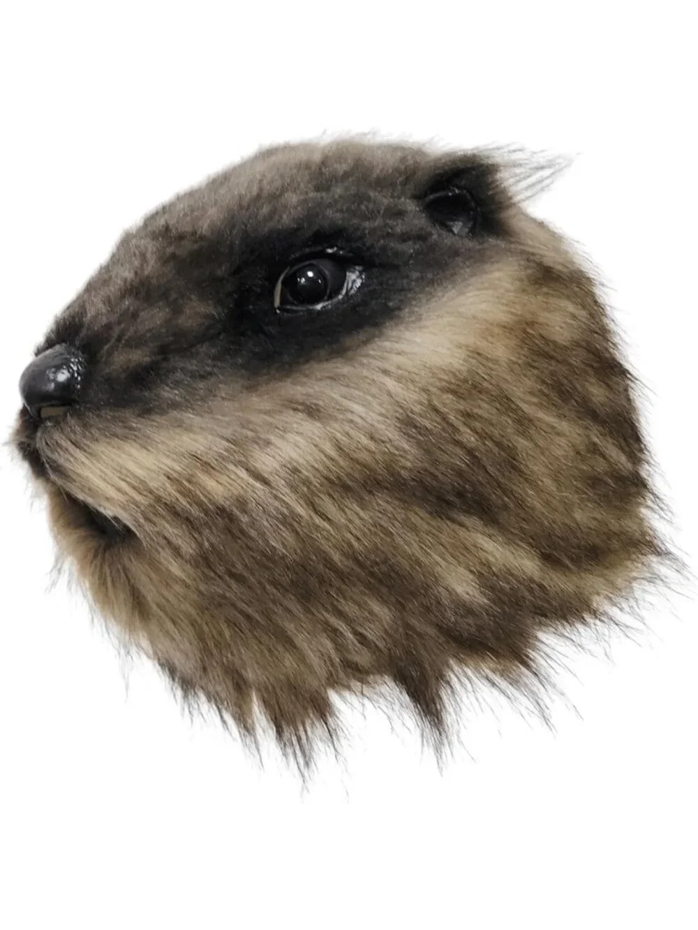 Plush Groundhog Latex Mask - Full Head Costume for Halloween, Cosplay & Parties